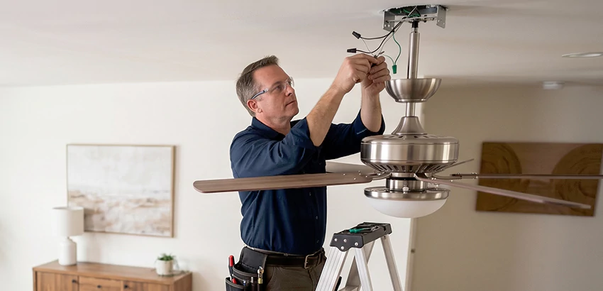 Ceiling Fan Light and Switch Repair in La Vergne